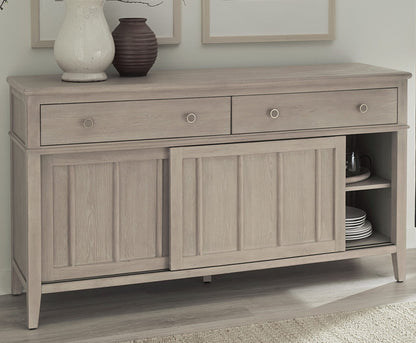 Camden - Two Drawer Two Door Oak Wood Sideboard - Chai