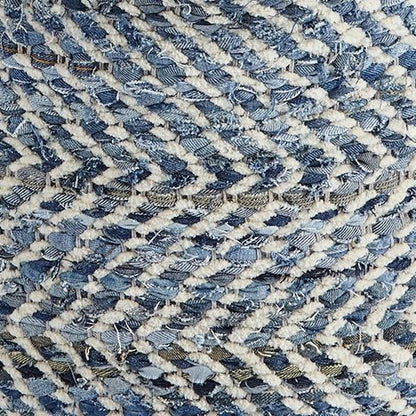 Chevron - Pouf - Blue