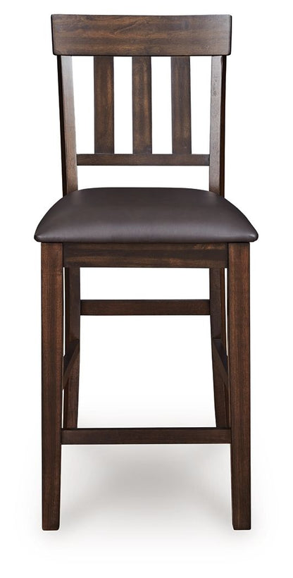 Haddigan - Upholstered Barstool (Set of 2) - Dark Brown