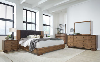 Boka - Five Drawer Acacia Wood Chest - Impala