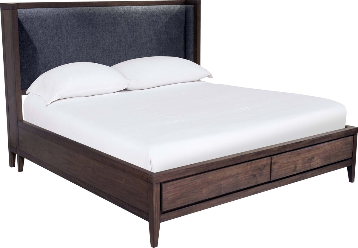 Boracay - Upholstered Wingback Storage Bed