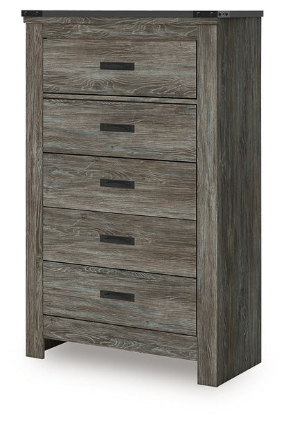 Frandern - Five Drawer Chest - Gray