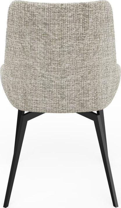 Ceo - 180 Degree Return Swivel Upholstered Dining Chair (Set of 2)