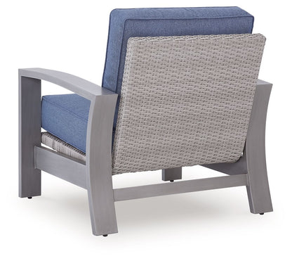 Half Moon Beach - Spring Lounge Chair - Blue / Gray
