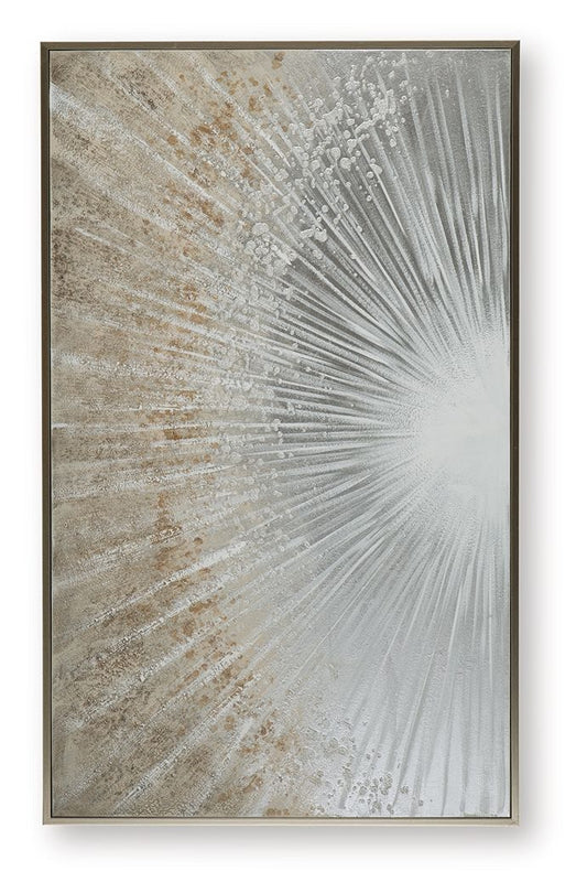 Waldard - Wall Art - Gray / Taupe / White