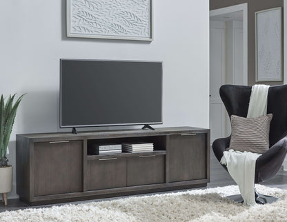 Oxford - 84" Entertainm Entertainment Console - Basalt Gray