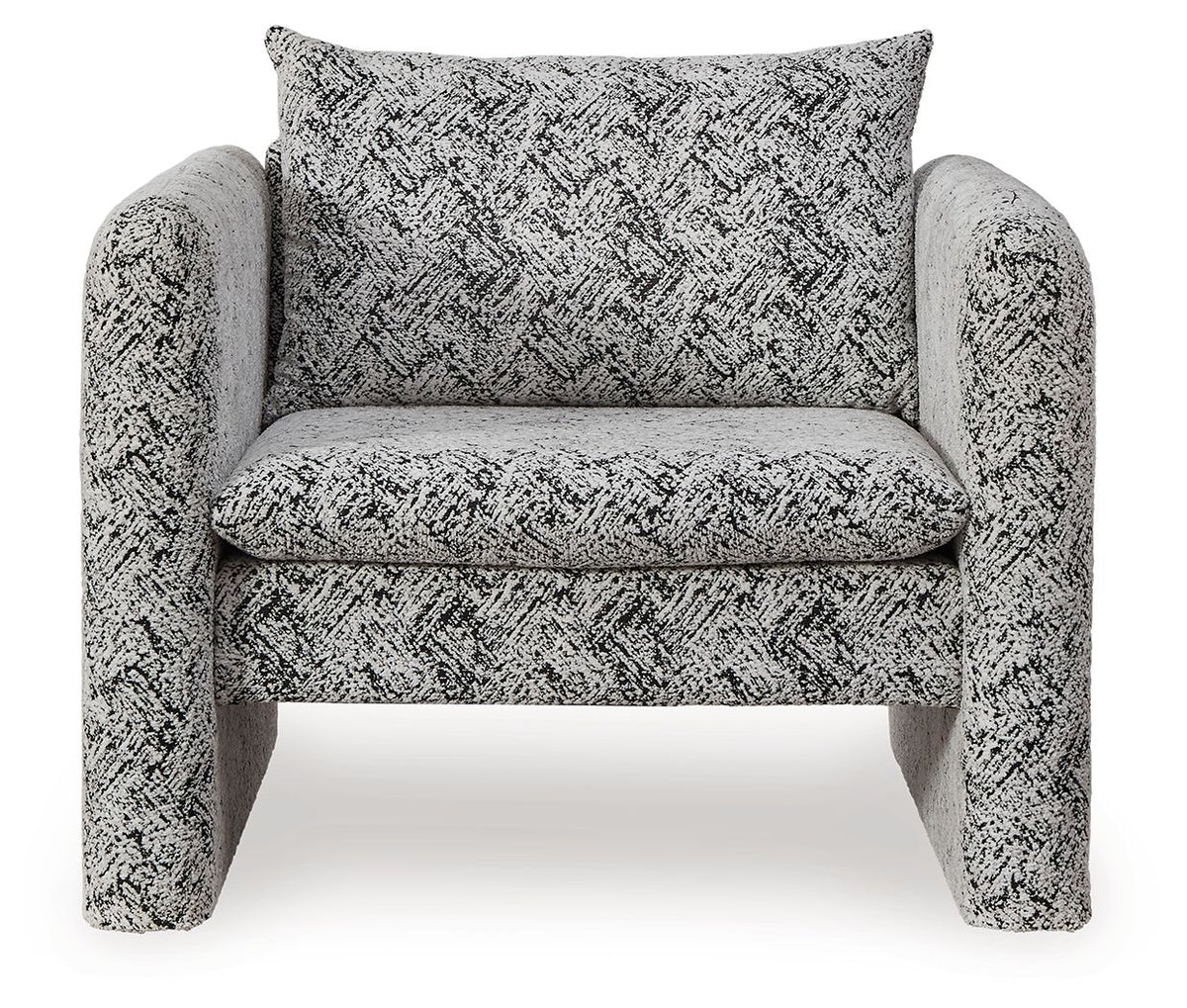 Kenbell - Accent Chair - Black / White