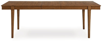 Lyncott - Rectangular Dining Room Extension Table - Brown