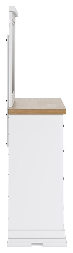 Ashbryn - Dresser And Mirror - White / Natural