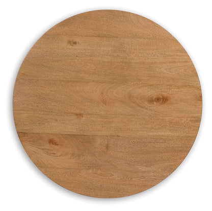 Kristiland - Round End Table - Light Brown