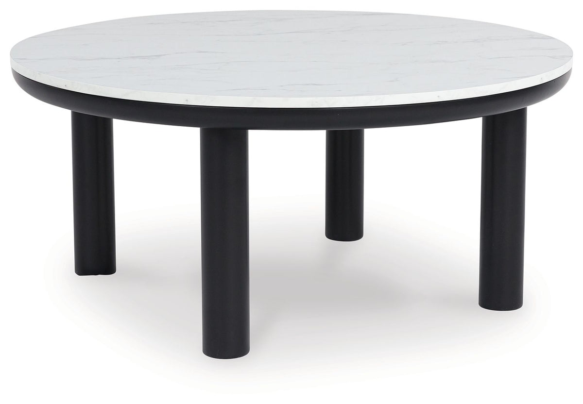 Xandrum - Occasional Table Set (Set of 3) - Black / White
