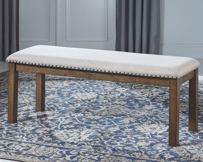 Moriville - Upholstered Bench - Beige