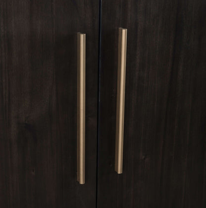 Zamba - Four Door One Drawer Acacia Bar Cabinet - Jaguar