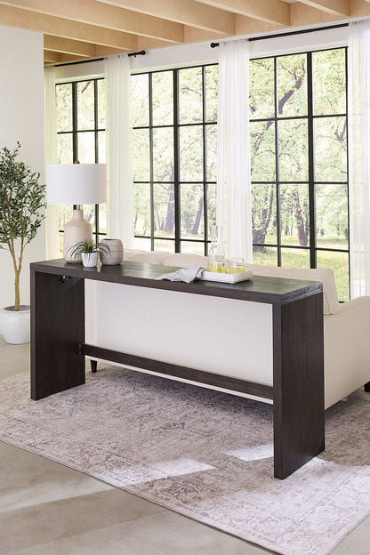 Oxford - Gathering Table With USB / Power - Basalt Gray