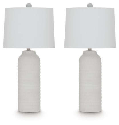 Vauville - Poly Table Lamp (Set of 2) - White