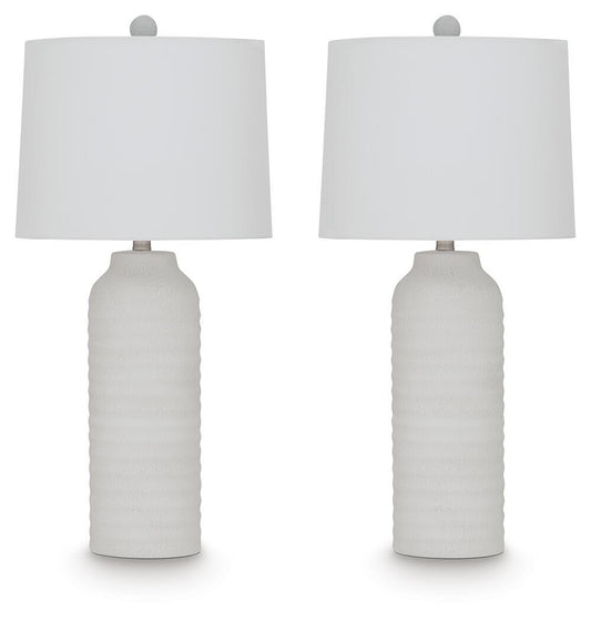 Vauville - Poly Table Lamp (Set of 2) - White