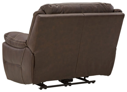 Dunleith - Zero Wall Recliner w/PWR HDRST - Chocolate