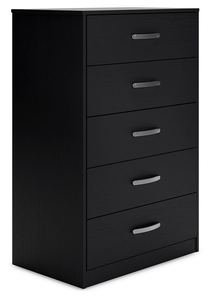 Finch - Five Drawer Chest - 46" Height - Black