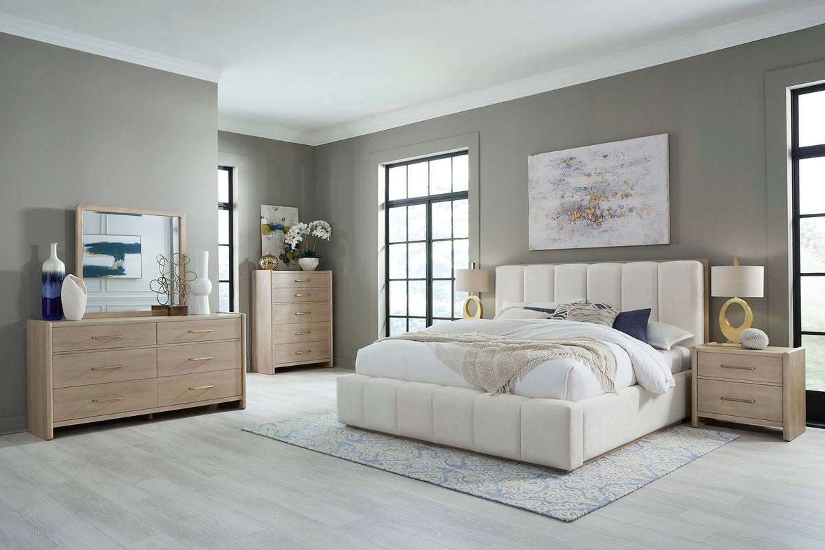 Gardenia - Wood Frame Upholstered Platform Bed
