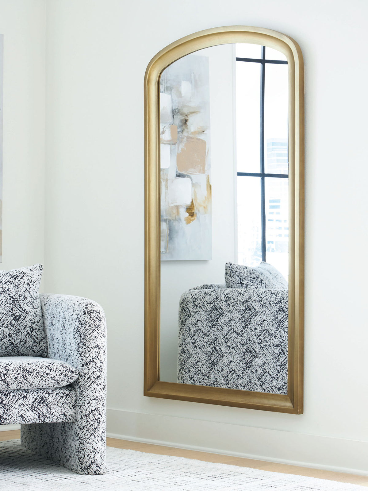Fintan - Floor Mirror - Gold Finish