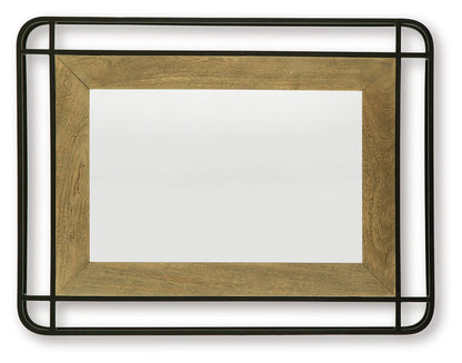Beelman - Accent Mirror - Black / Brown