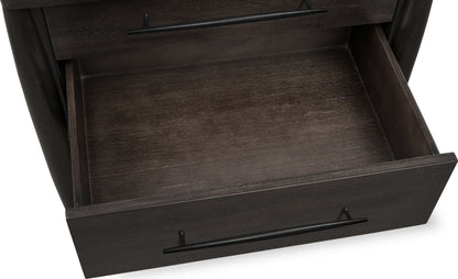 Koko - Three Drawer Nightstand With Cord Management - Minx