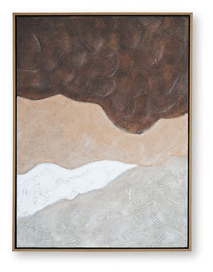Fanthorne - Wall Art - Tan / Brown / White
