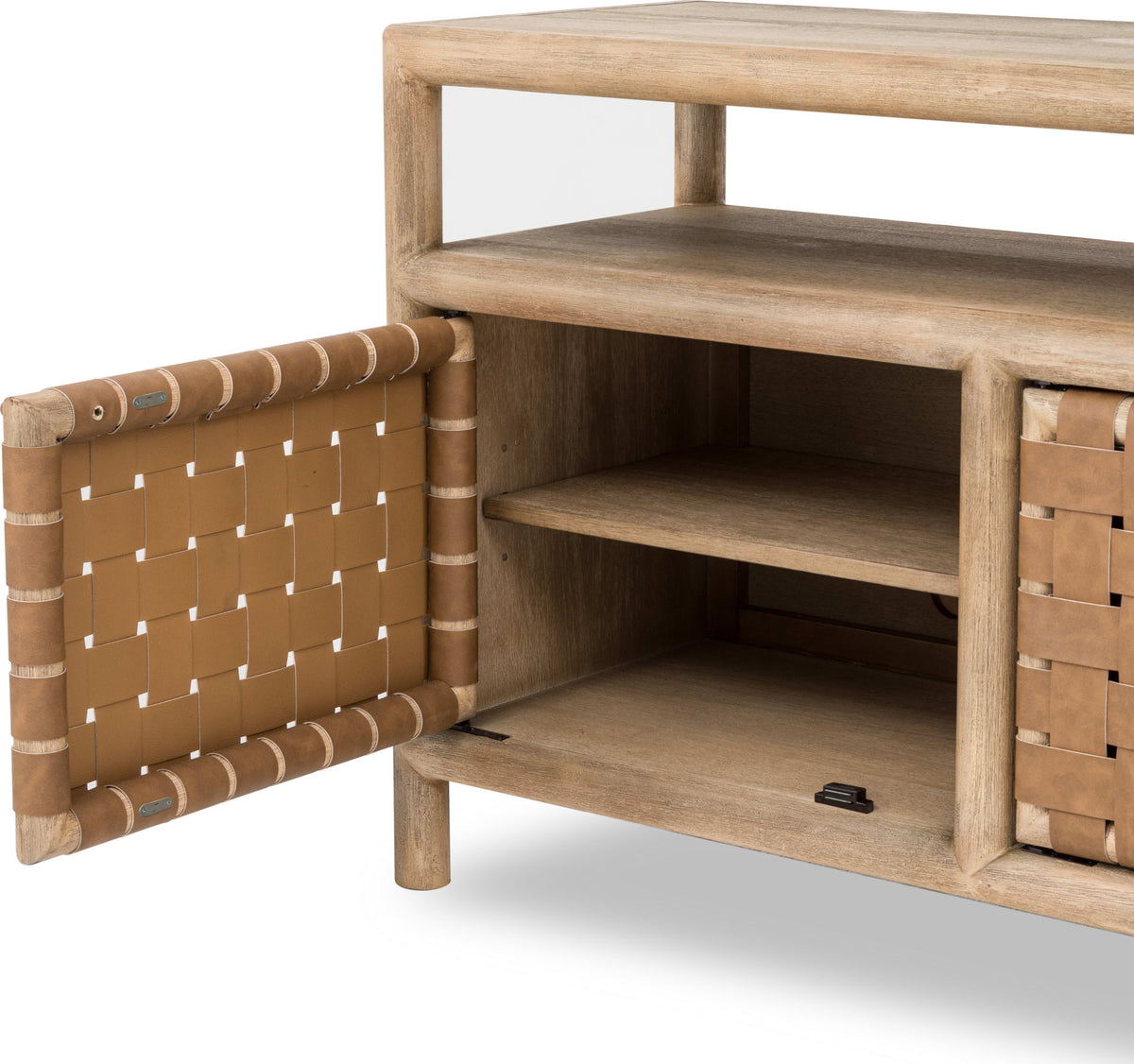 Dorsey - 72" Weaven Entertainment Console - Granola