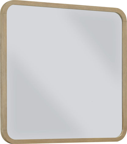 Penny - Beveled Glass Wall Or Dresser Mirror - Buff Cream