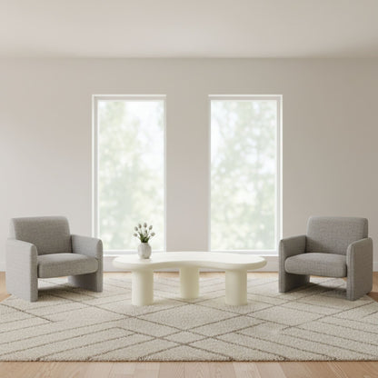 Sven - Tall Wooden Coffee Table - Rice
