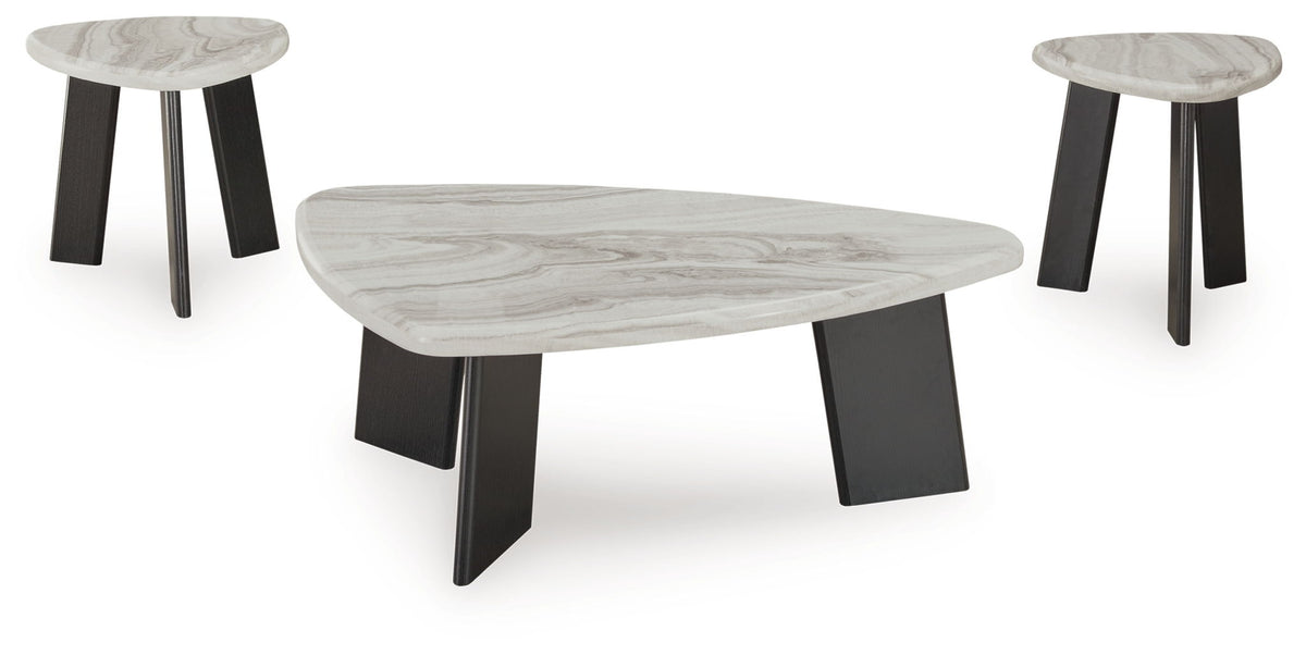 Lilyberg - Occasional Table Set (Set of 3) - Gray / Black