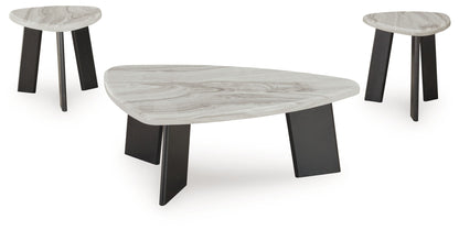 Lilyberg - Occasional Table Set (Set of 3) - Gray / Black