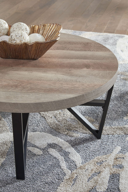 Deanlee - Occasional Table Set (Set of 3) - Grayish Brown / Black