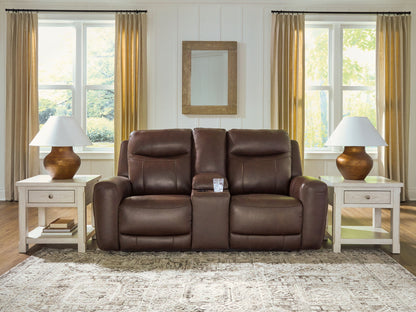 Gravier - Power Reclining Loveseat With Console / Adjustable Headrest - Cordova