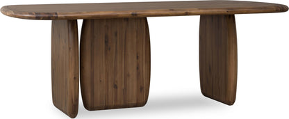 Xolani - Rectangular Acacia Wood Pedestal Table - Impala