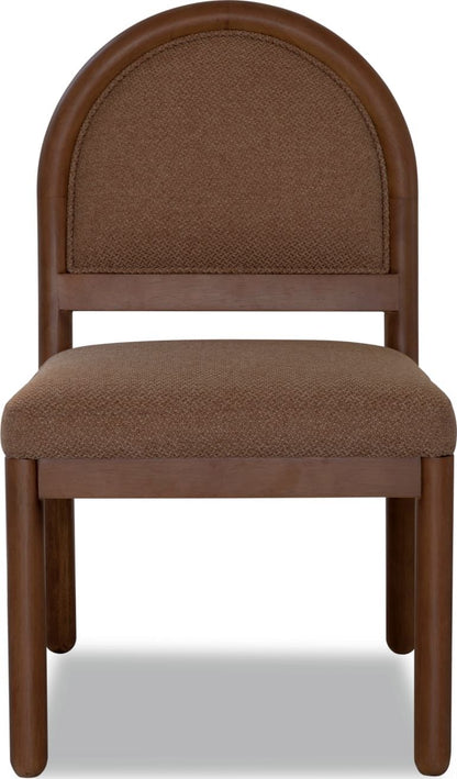 Astor - Arc Back Chair (Set of 2) - Wheat Bread / Claystone