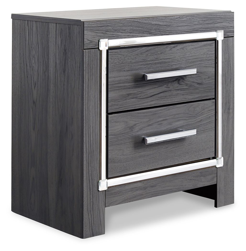 Lodanna - Two Drawer Night Stand - Gray