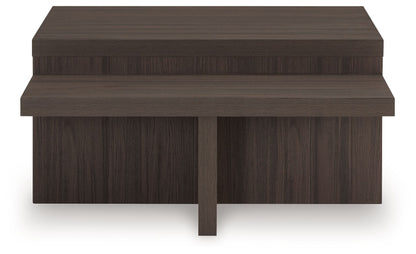 Zendex - Occasional Table Set (Set of 2) - Brown
