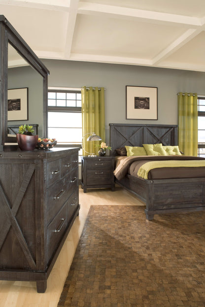 Yosemite - Solid Wood Nightstand - Cafe