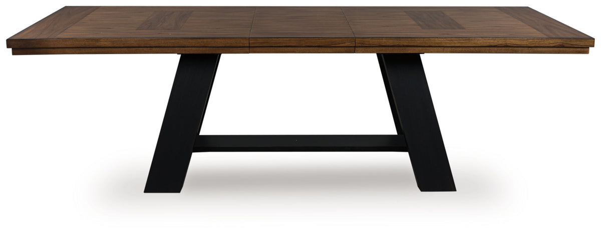 Greddinton - Dining Extension Table - Brown / Black