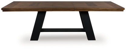Greddinton - Dining Extension Table - Brown / Black