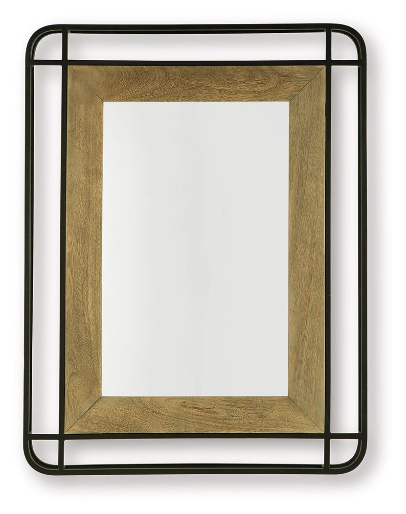 Beelman - Accent Mirror - Black / Brown