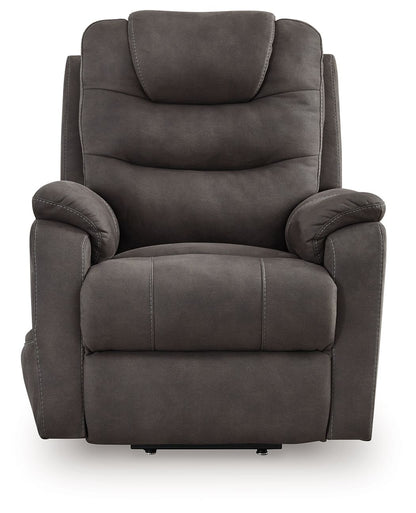 Snowfield - Power Lift Recliner - Gunmetal