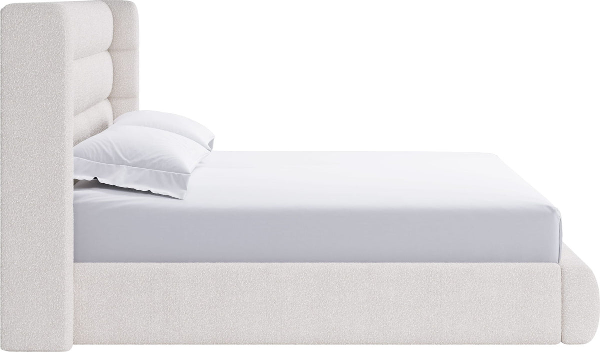 Formosa Frank - Upholstered Wingback Platform Bed
