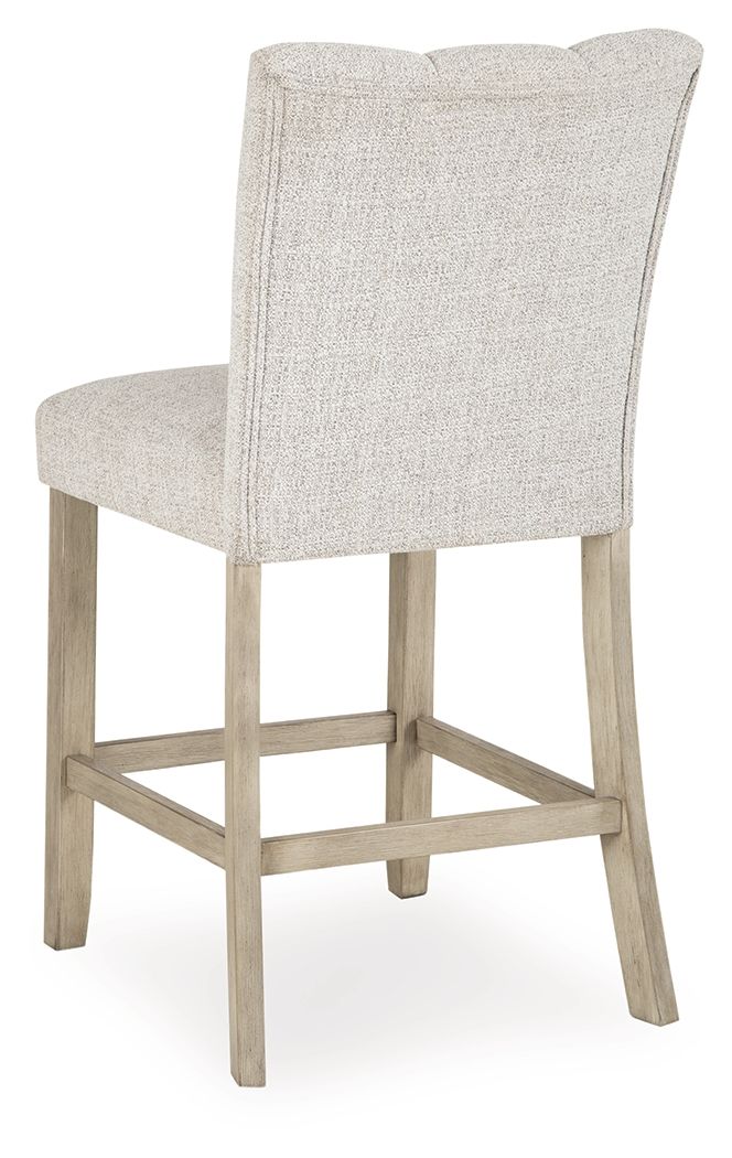 Larawyn - Upholstered Barstool (Set of 2) - Bisque