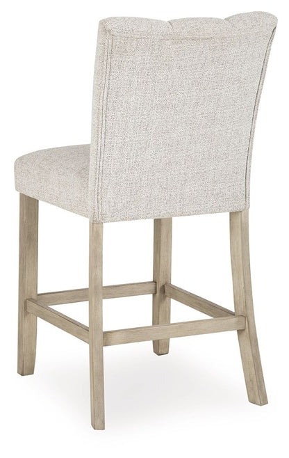 Larawyn - Upholstered Barstool (Set of 2) - Bisque