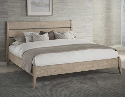Sumire - Slatted Ash Wood Platform Bed