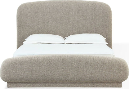 Tirimbina - Chenille Upholstered Platform Bed