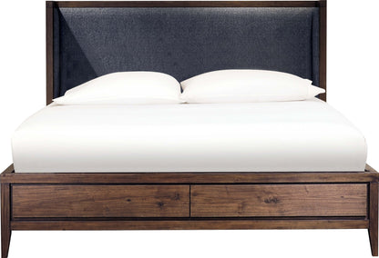 Boracay - Upholstered Wingback Storage Bed