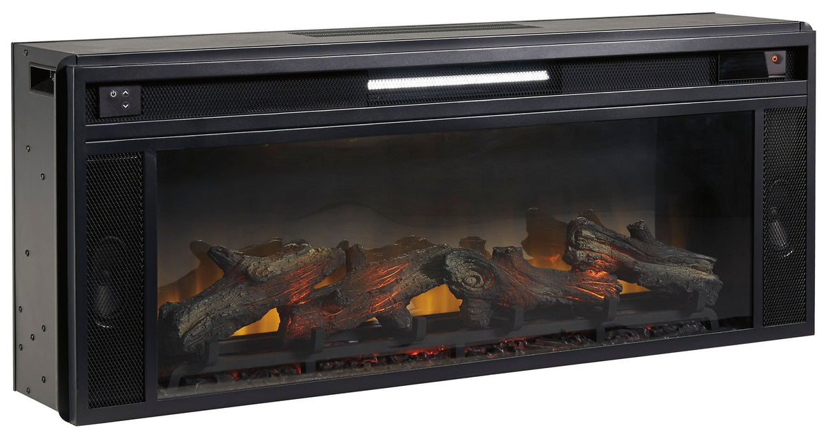 Entertainment Accessories - Fireplace Insert - Rectangular - Black